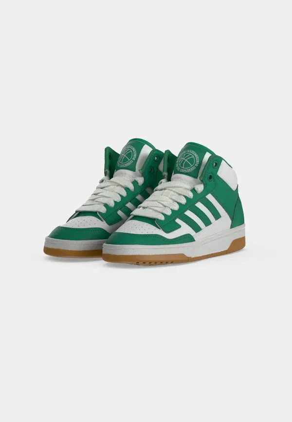 Кроссовки Rapid Court Mid унисекс для тренировок Adidas Performance, белый/зеленый — фото 3