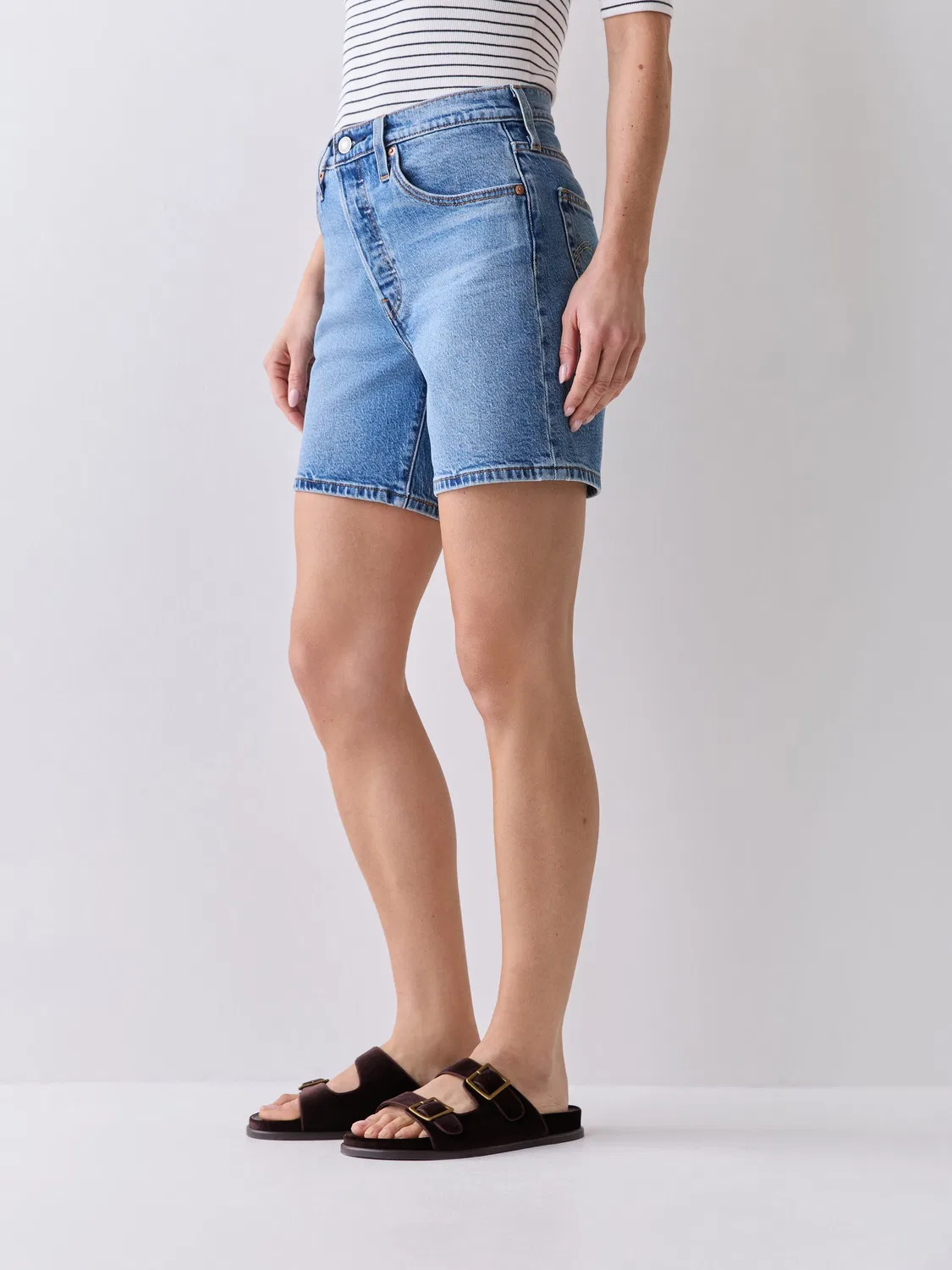 Шорты джинсовые 501 Mid Thigh Levi's, синий деним — фото 3