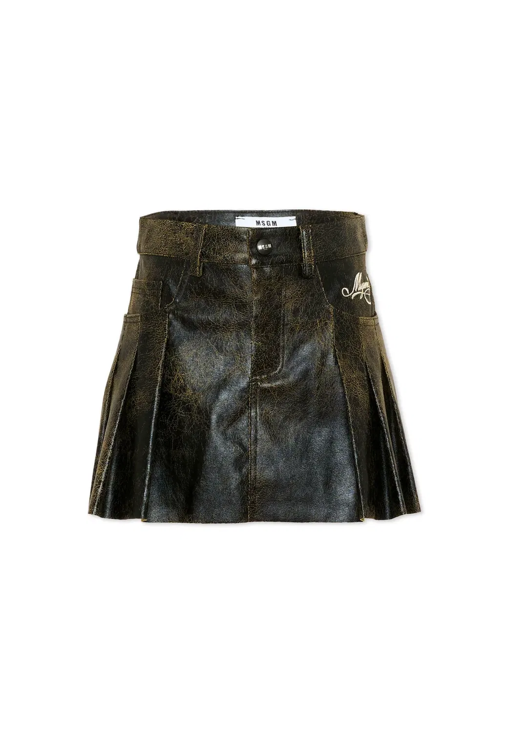 Собираюсь - плиссированная юбка Msgm, Black