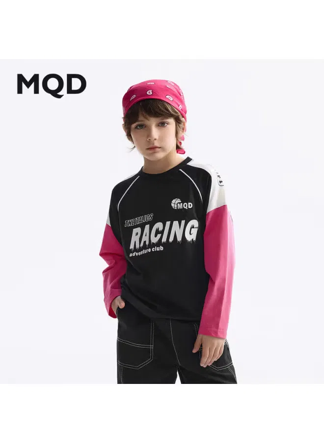 Лонгслив с цветными блоками для мальчиков Mqd, черный