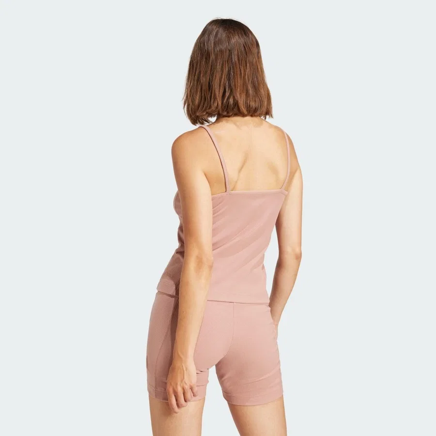Женский топ-майка adidas Sportswear ALL SZN Rib, Оранжевый — фото 2