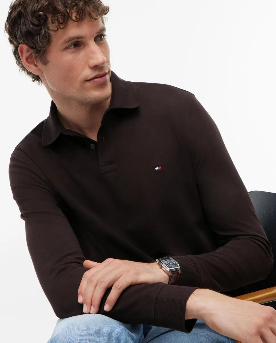 Рубашка с длинным рукавом, Polo, Tommy Hilfiger, коричневый — фото 3