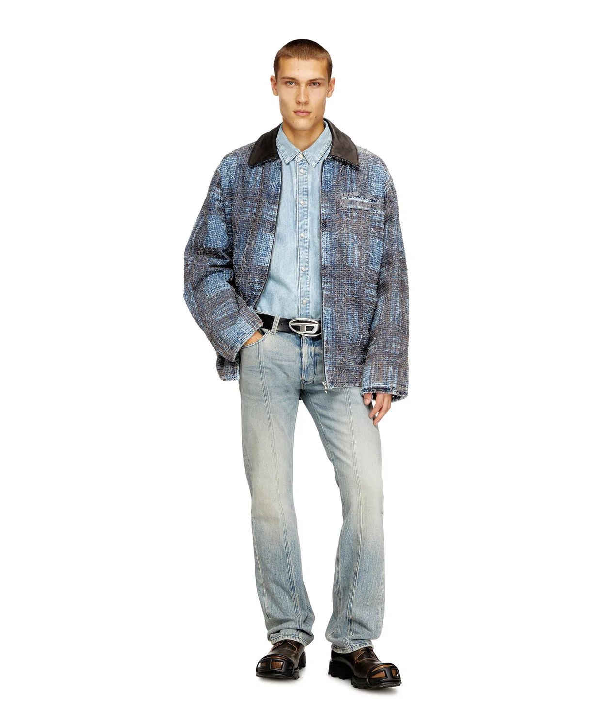 Мужские джинсы прямого кроя 1985 LARKEE-CC DIESEL, Light Indigo Blue — фото 4