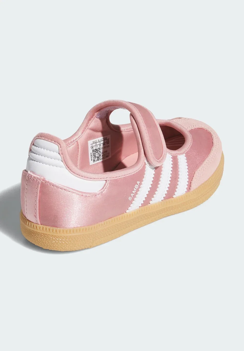 Туфли Samba Jane - балетки с ремешком на щиколотке Adidas Originals, Mauve Cloud White Gum — фото 4