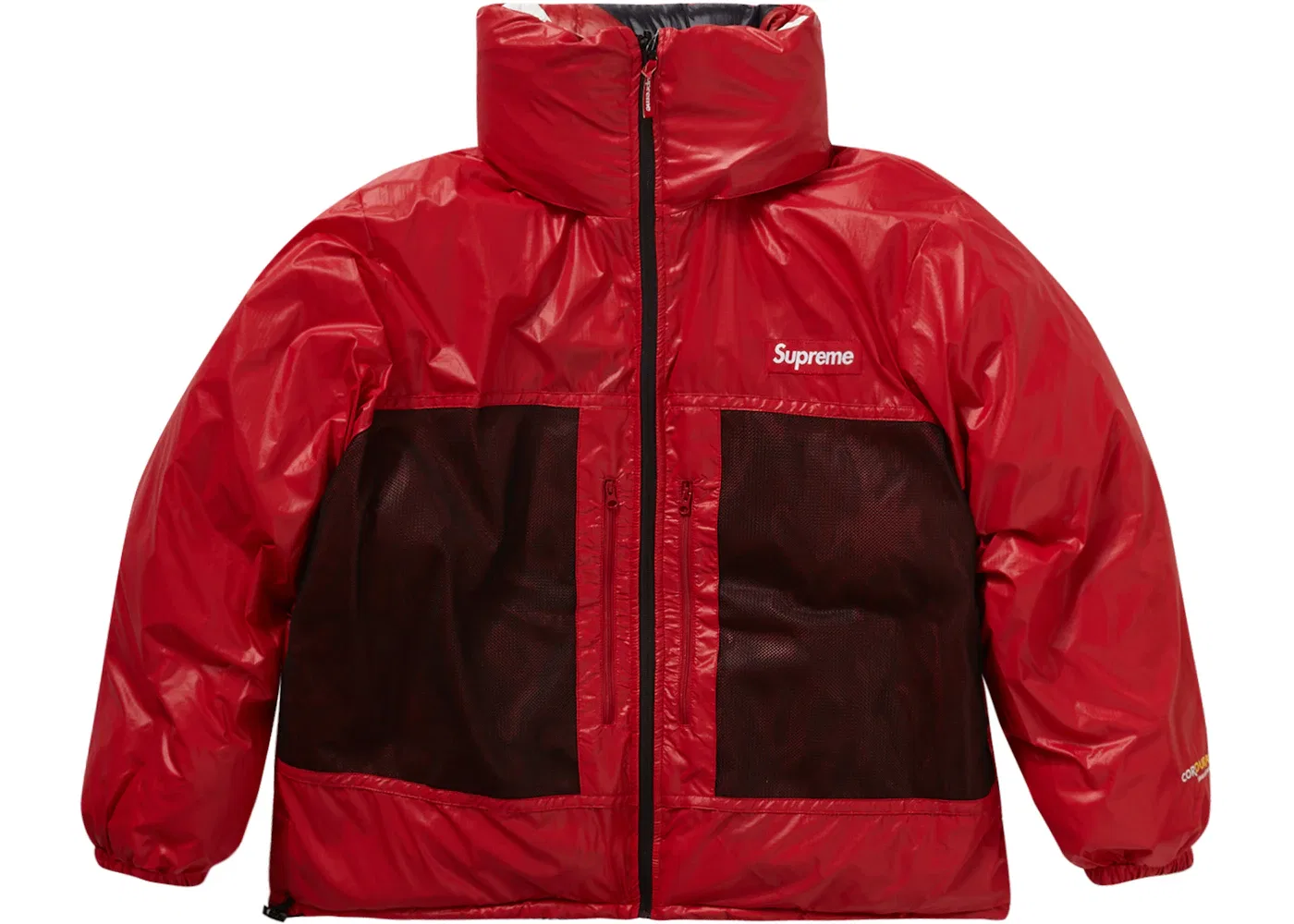Мужская пуховая куртка с принтом Supreme Featherweight Down Puffer Jacket, Red — фото 3