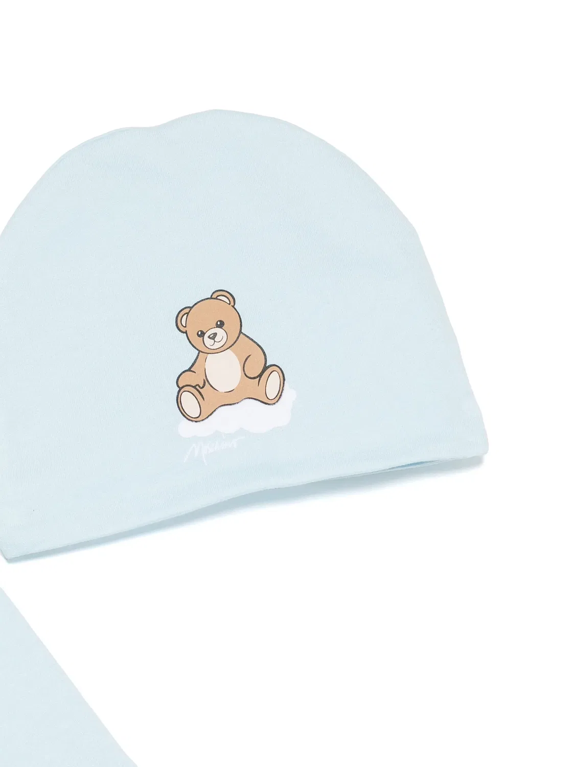 Комплект для новорожденного с принтом Teddy Bear Moschino Kids, синий — фото 3
