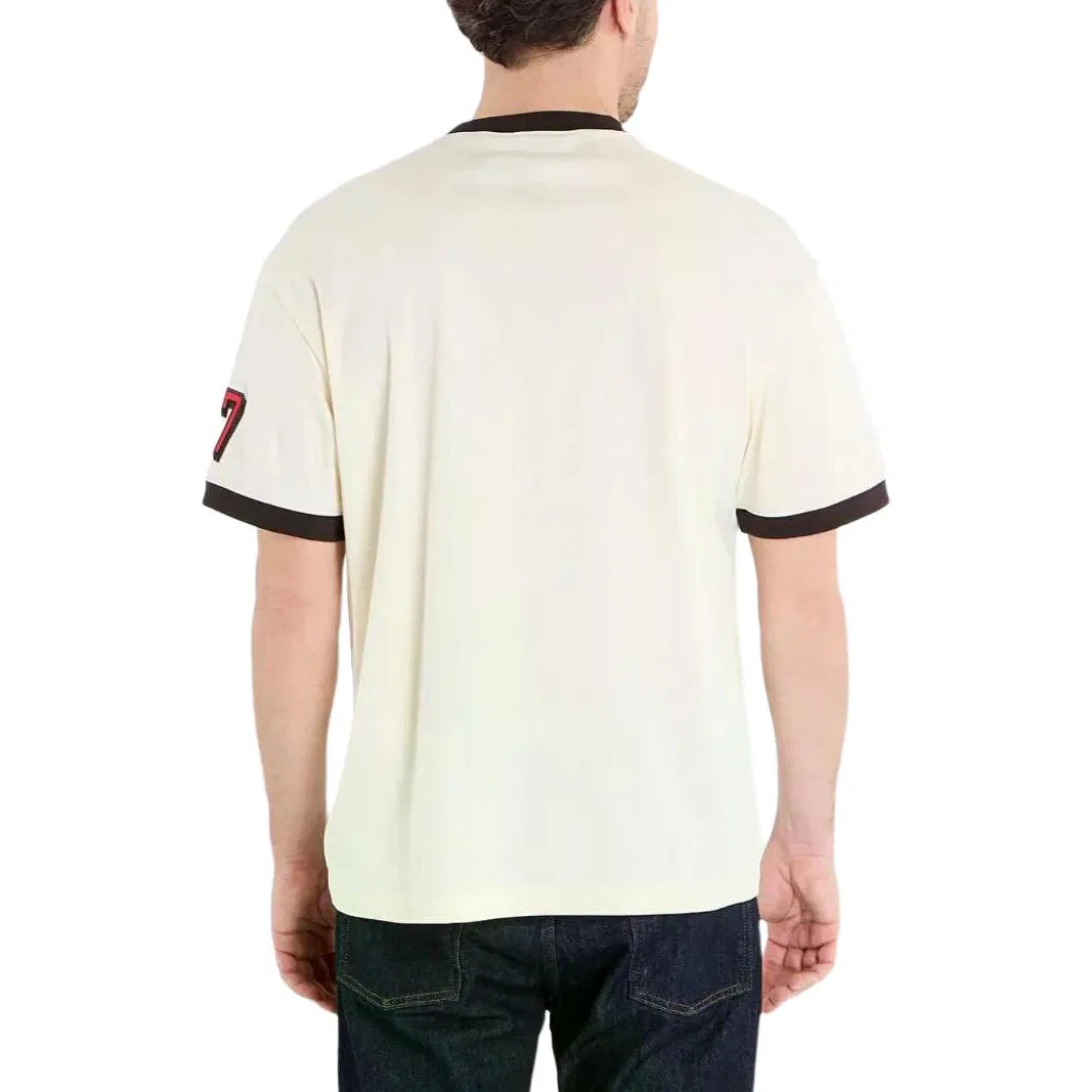 Мужская футболка с круглым вырезом Emporio Armani EA7, Beige — фото 4