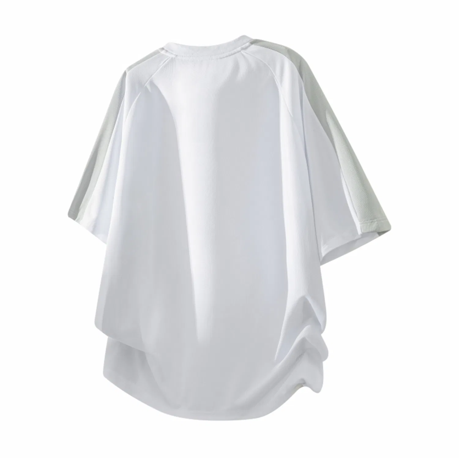 Детская футболка с V-образным вырезом, свободного кроя, White (DIY Badge), WARRIOR — фото 3