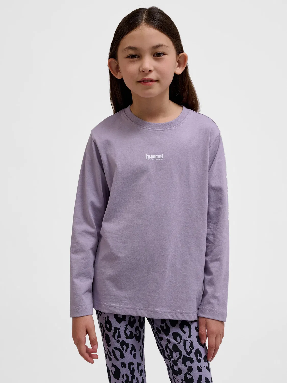 Детская футболка с длинным рукавом Hmljr Fast Hummel, Hellindigo