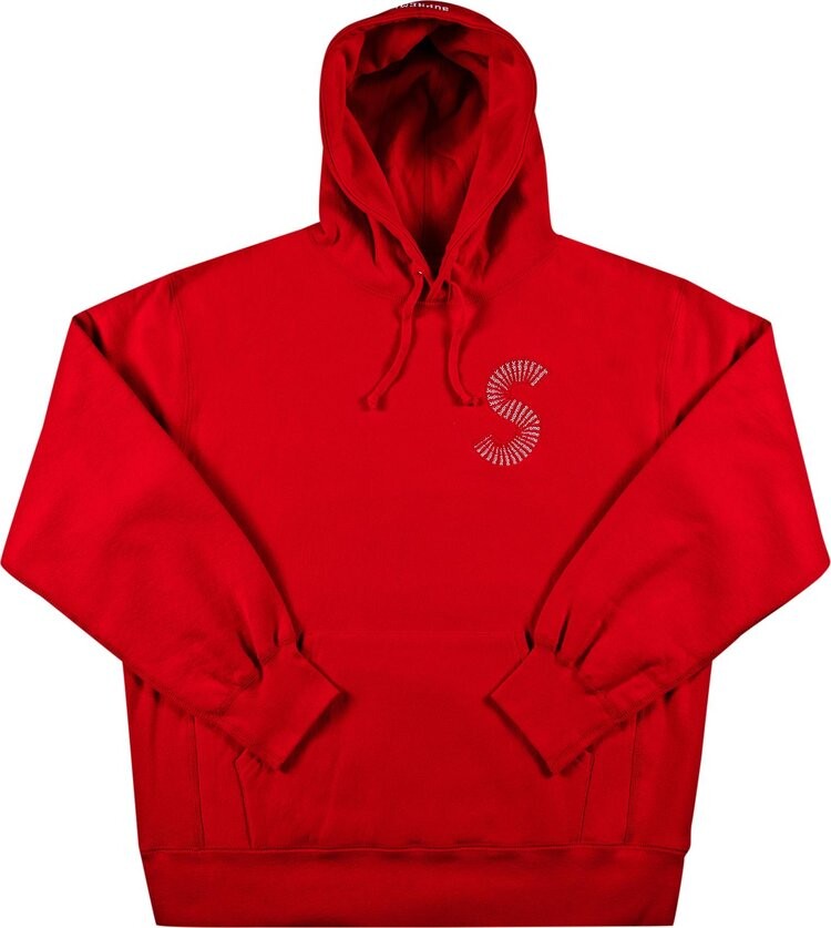 

Толстовка Supreme S Logo Hooded Sweatshirt 'Red', красный