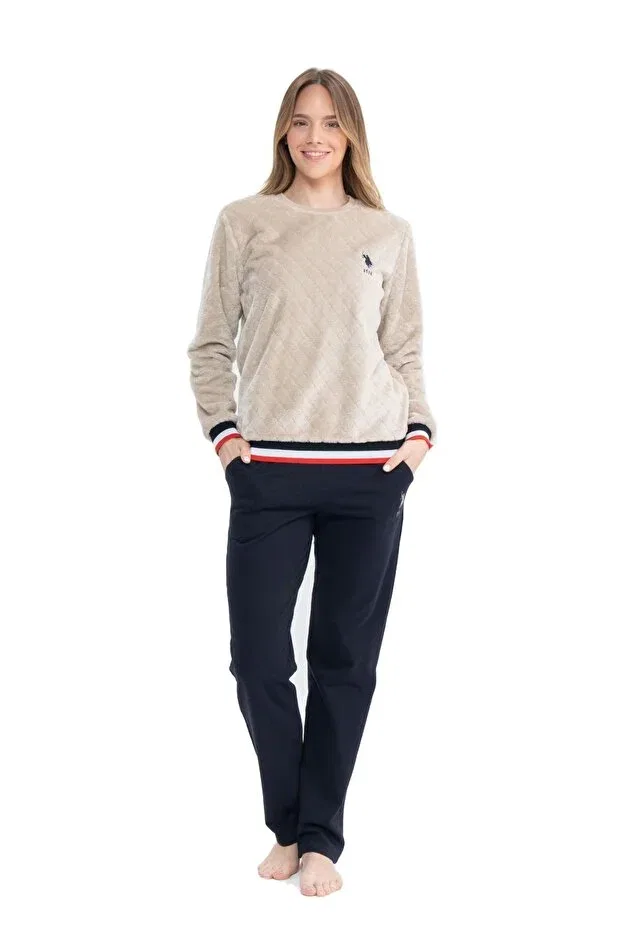 Женская пижама с принтом U.S. Polo Assn., Beige