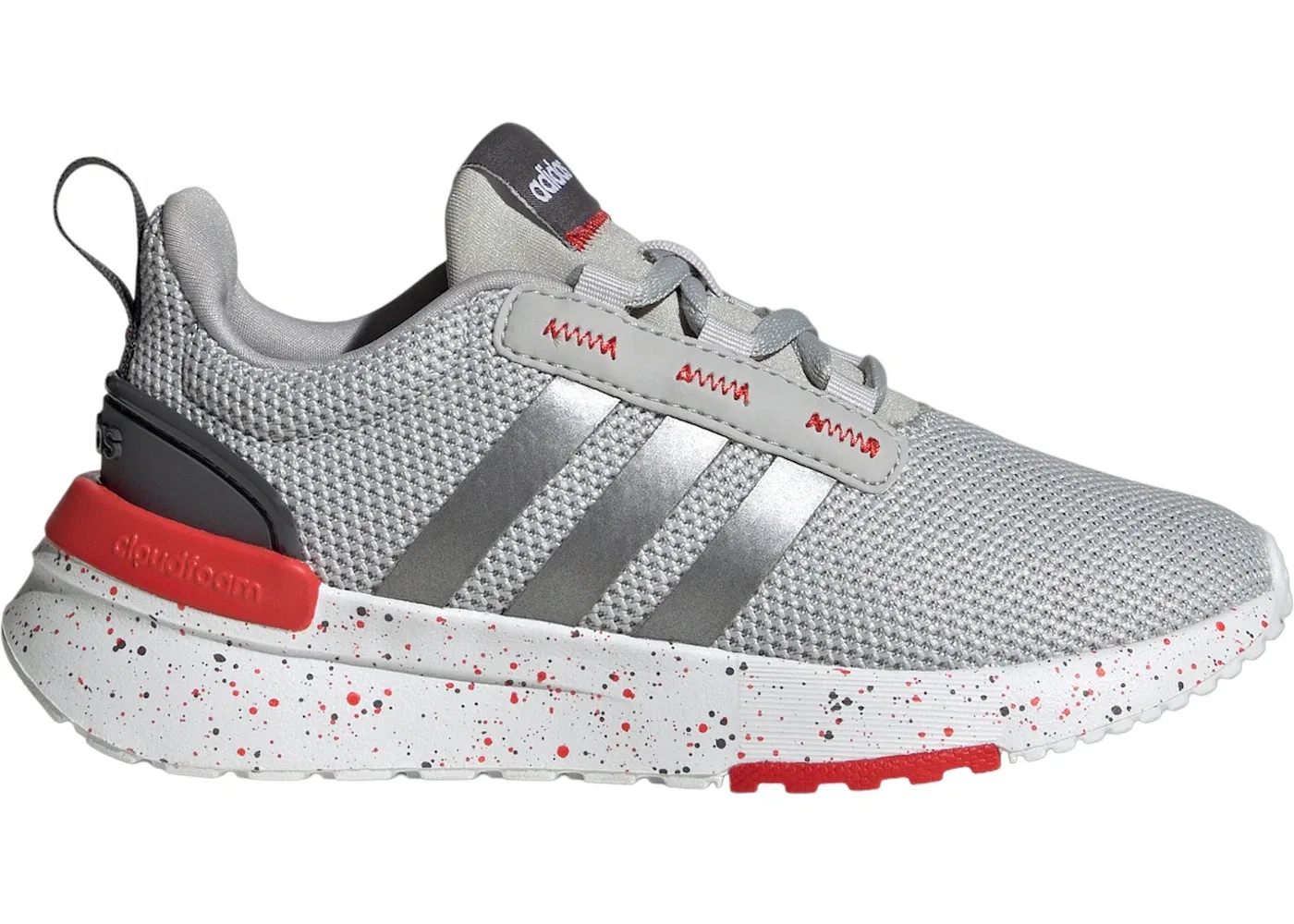 Детские кроссовки с длинным шнурком Adidas Racer TR21, Grey Two Iron Metallic Grey Five