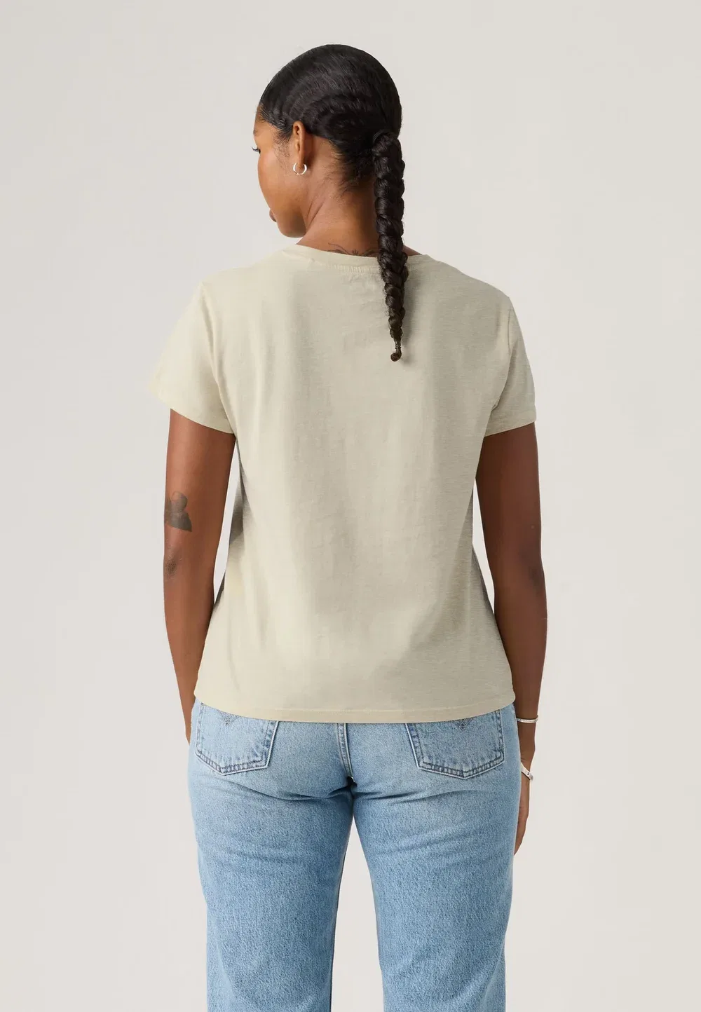 Идеальная футболка - базовая футболка Levi'S, Oatmeal Heather — фото 3