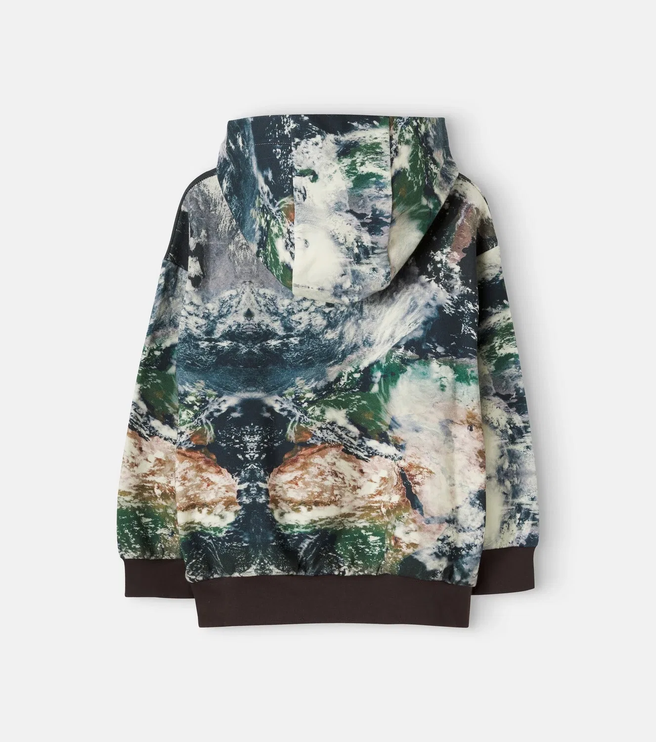 Худи из хлопкового флиса с принтом Stella Mccartney Kids, бордовый — фото 3