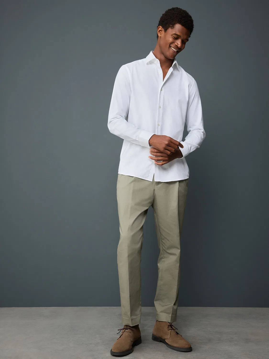 Рубашка с длинным рукавом, Smart Shirt Next, белый — фото 2