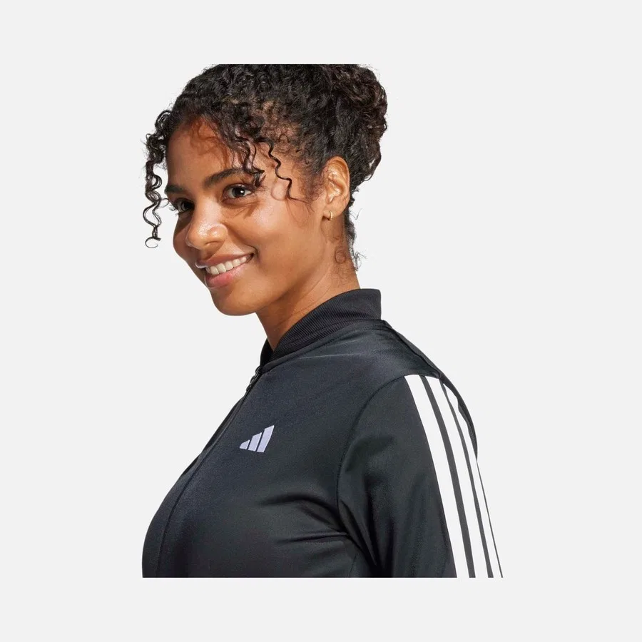 Спортивный костюм с молнией и полосками adidas Sportswear Essentials 3-Stripes, Черный — фото 4