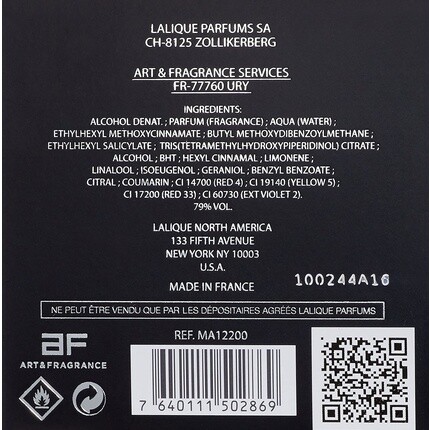 Lalique Encre Noire À L'Extrême Eau de Parfum Spray для мужчин 50мл — фото 3