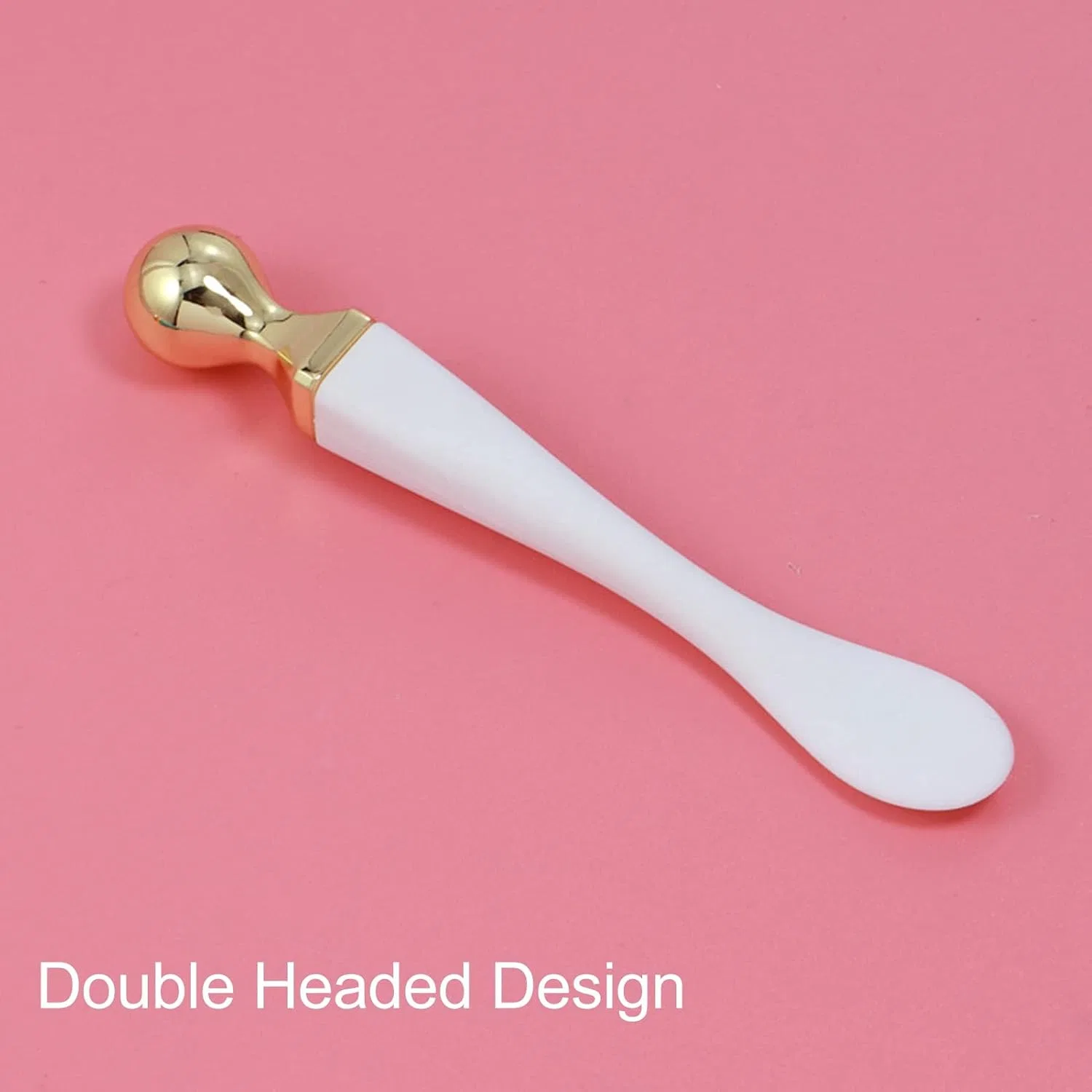 Аппликатор для крема для глаз Double Ended, ZJchao, цинковый сплав и силикон, 2 шт, 11x4x2 см — фото 2