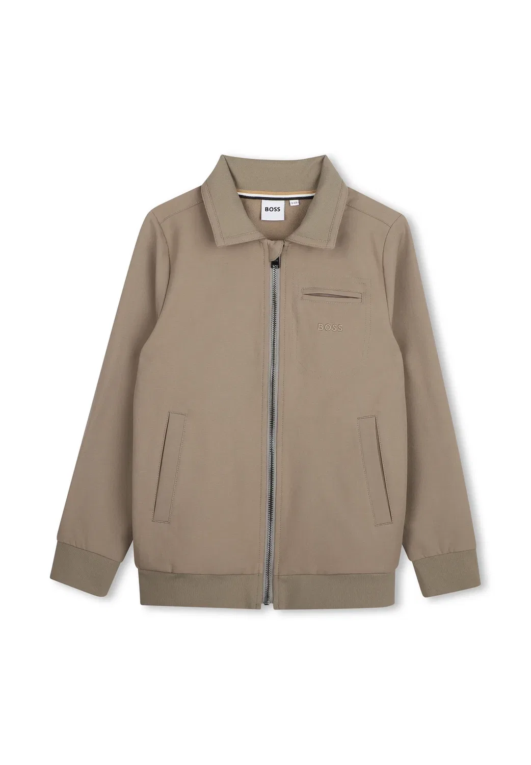 Кардиган из синтетической ткани - толстовка на молнии Boss Kidswear, Souris — фото 2