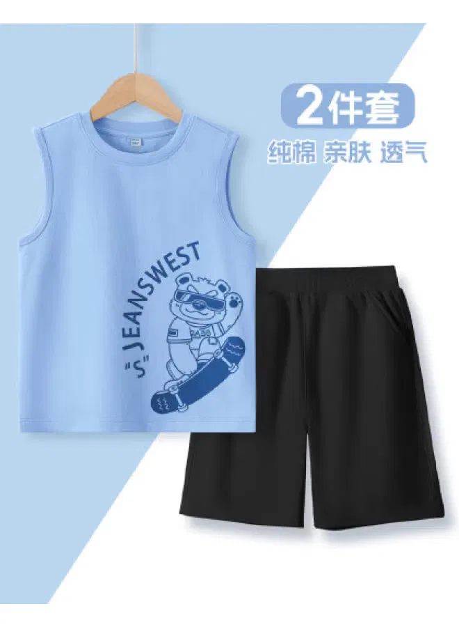 Комплект мальчику спортивный с шортами хлопковый Jeanswest, синий