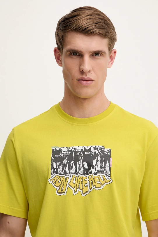 Хлопковая футболка Q12 TS Crowd Adidas Originals, желтый — фото 4