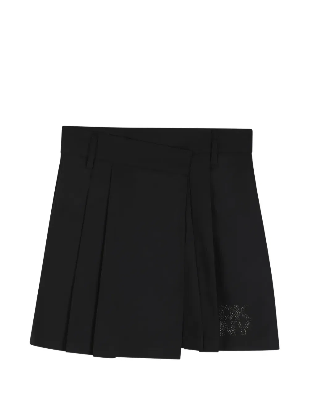 Плиссированная юбка с логотипом Dkny Kids, черный