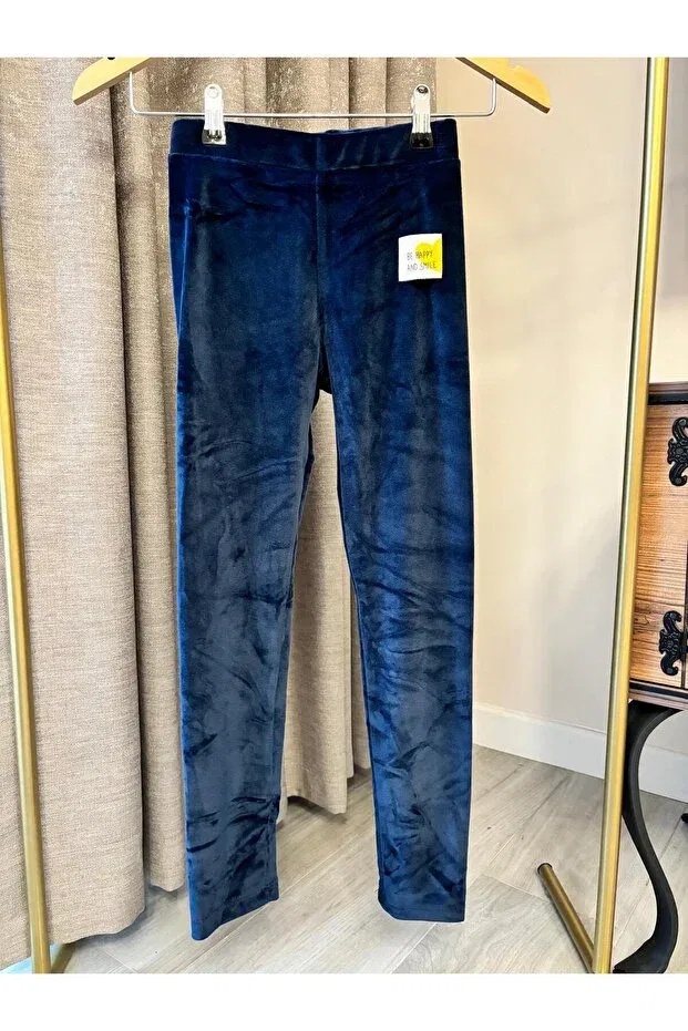 Детские вельветовые леггинсы для девочек Dfn, Navy Blue — фото 2