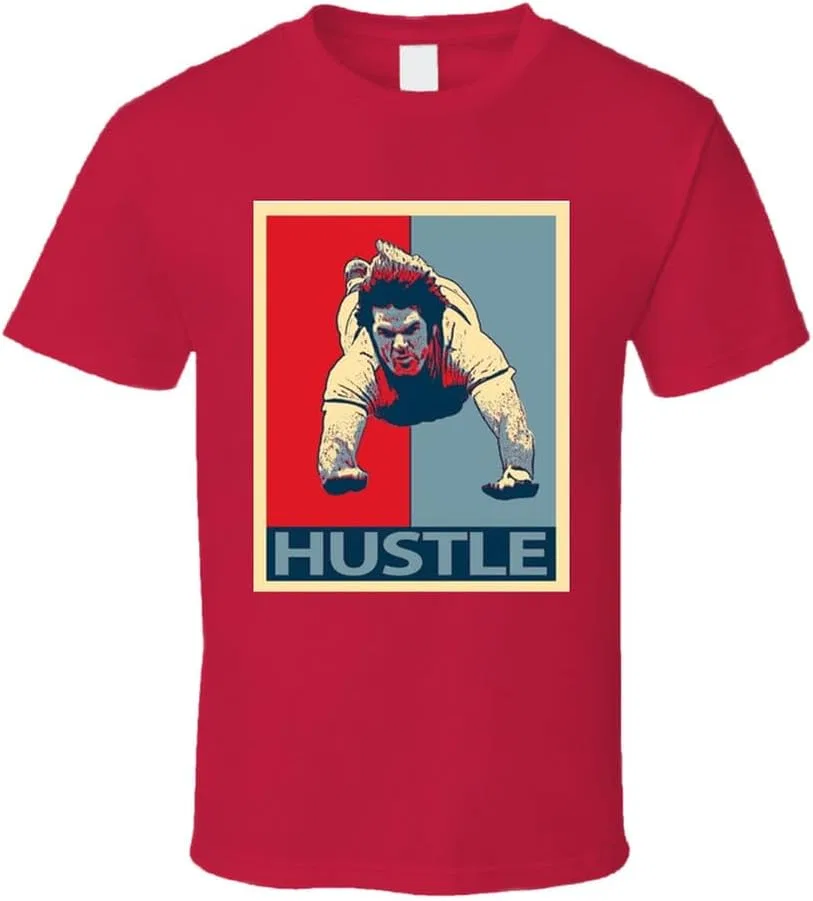 Мужская футболка с принтом Pete Charlie Hustle Ros3, Red