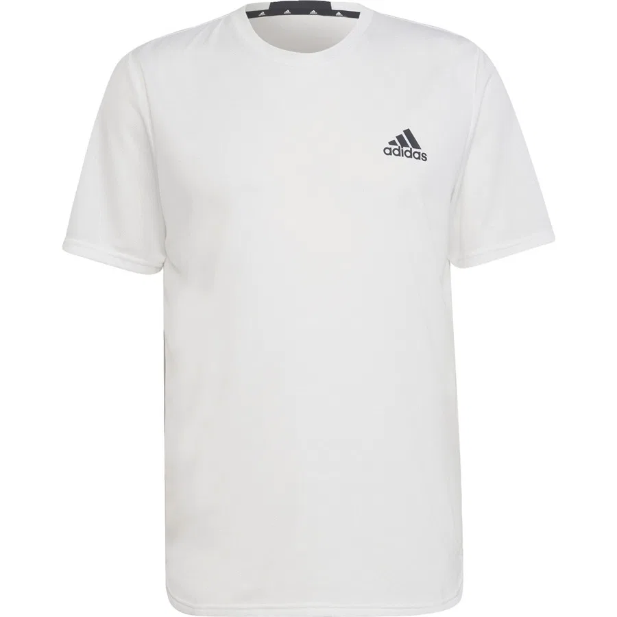 Футболка спортивная с длинным рукавом AEROREADY Designed for Movement Tee adidas, Белый — фото 2
