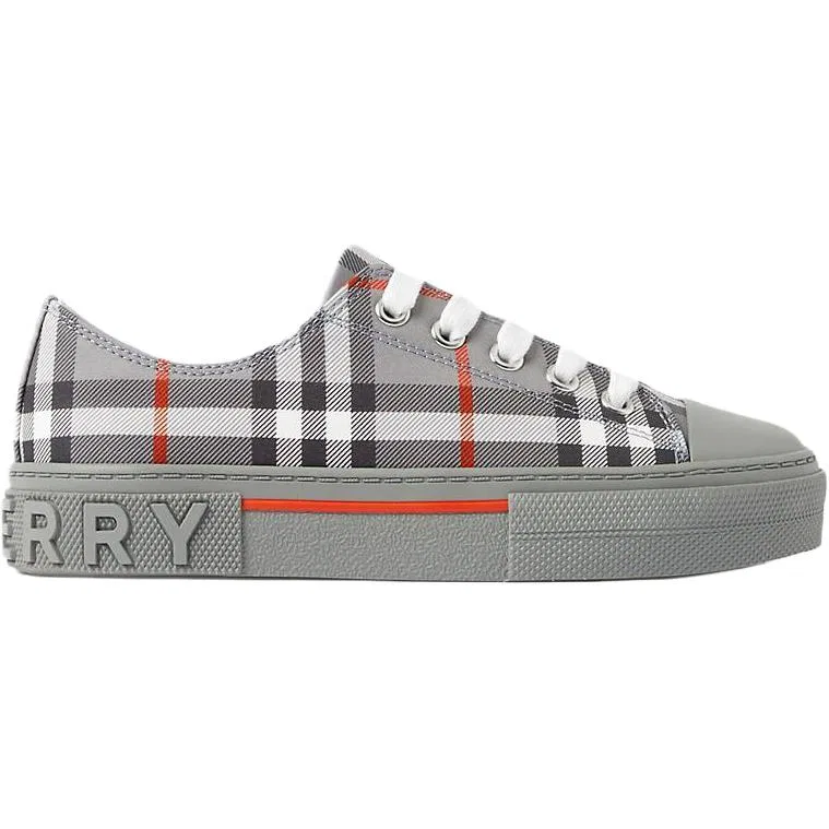 Детские кеды из хлопка Burberry, Cool Charcoal Gray — фото 3