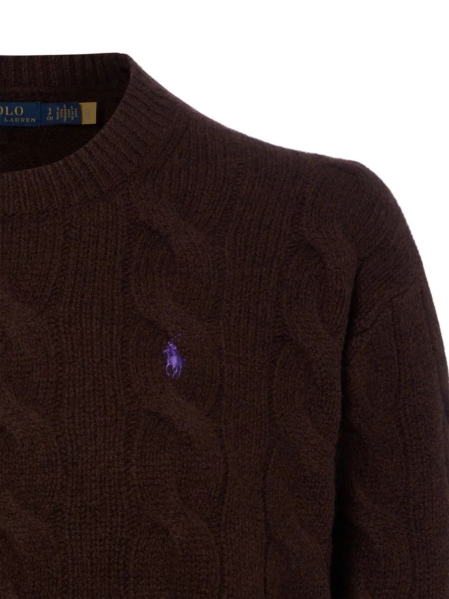 Свитер Polo Ralph Lauren шоколадного цвета — фото 3