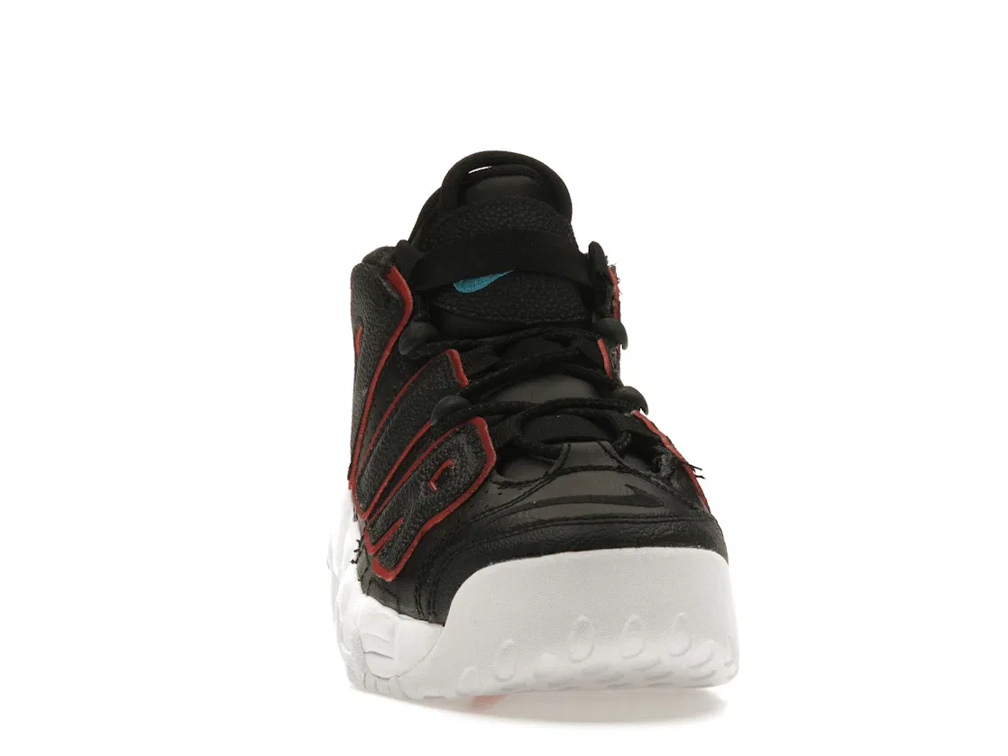 Детские кроссовки Lifestyle Nike Air More Uptempo Nike, Black/Fusion Red/Grey Fog/Light Blue Fury — фото 2