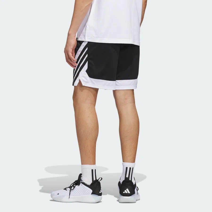 Шорты спортивные с принтом Pro Motion adidas, Черно-белый — фото 2