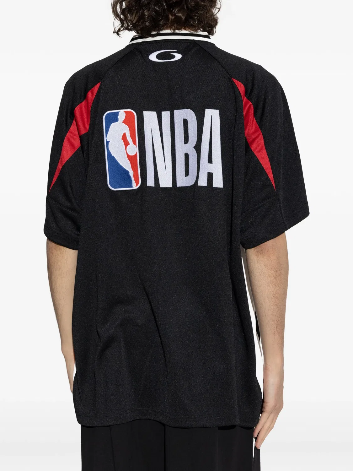 Футболка оверсайз из коллаборации с NBA Balenciaga, черный — фото 4