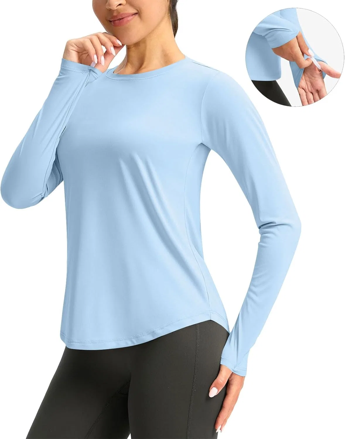 Женская рашгард с защитой UPF 50+ Pelang, Light Blue — фото 4