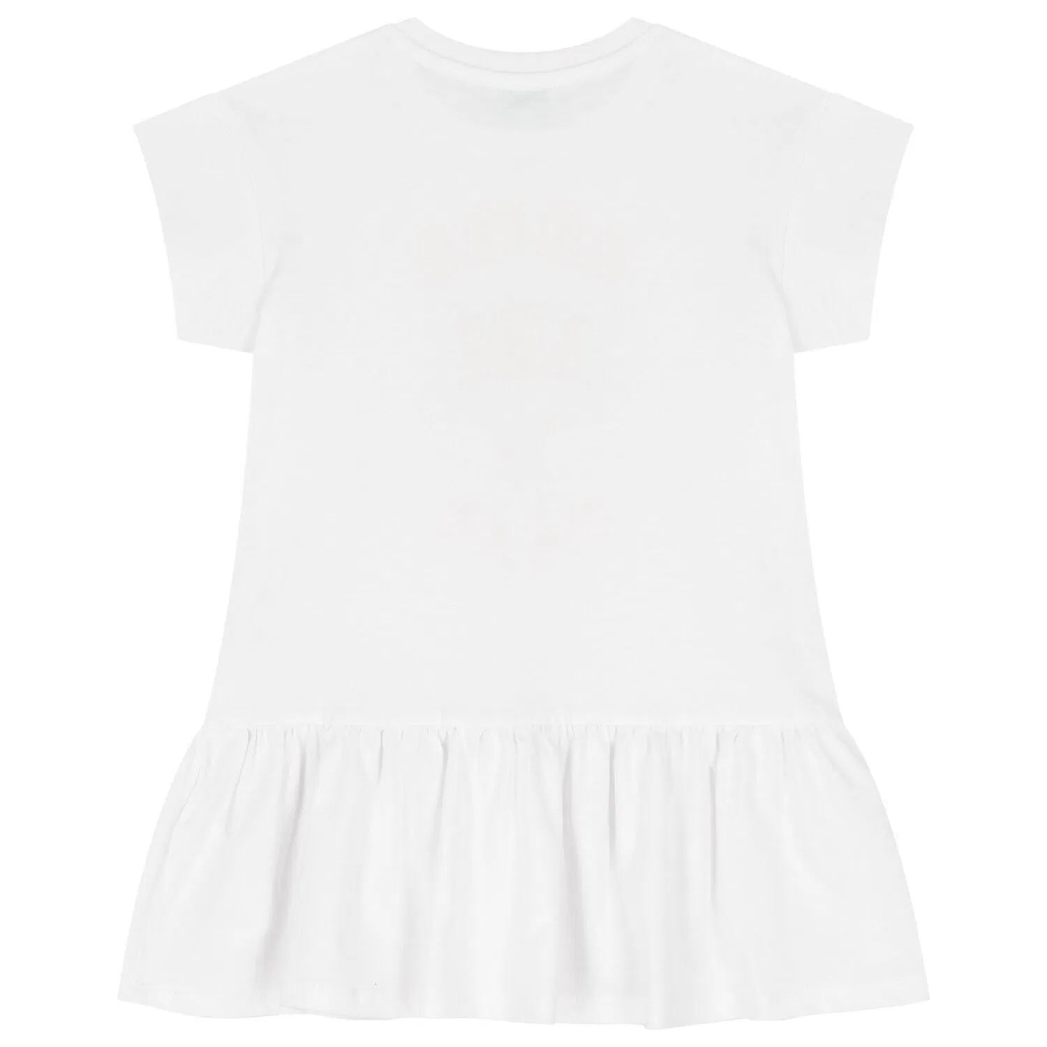 Платье из хлопка с принтом Kids Tiger Logo Print Cotton Dress Kenzo, White — фото 2
