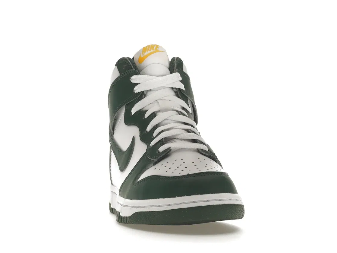 Детские кроссовки высокие с принтом Nike Dunk High Nike, Green/White/University Gold — фото 2