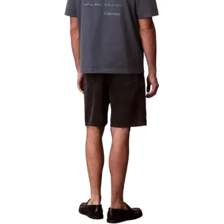 Мужские джинсовые шорты Calvin Klein, Black Gray — фото 3