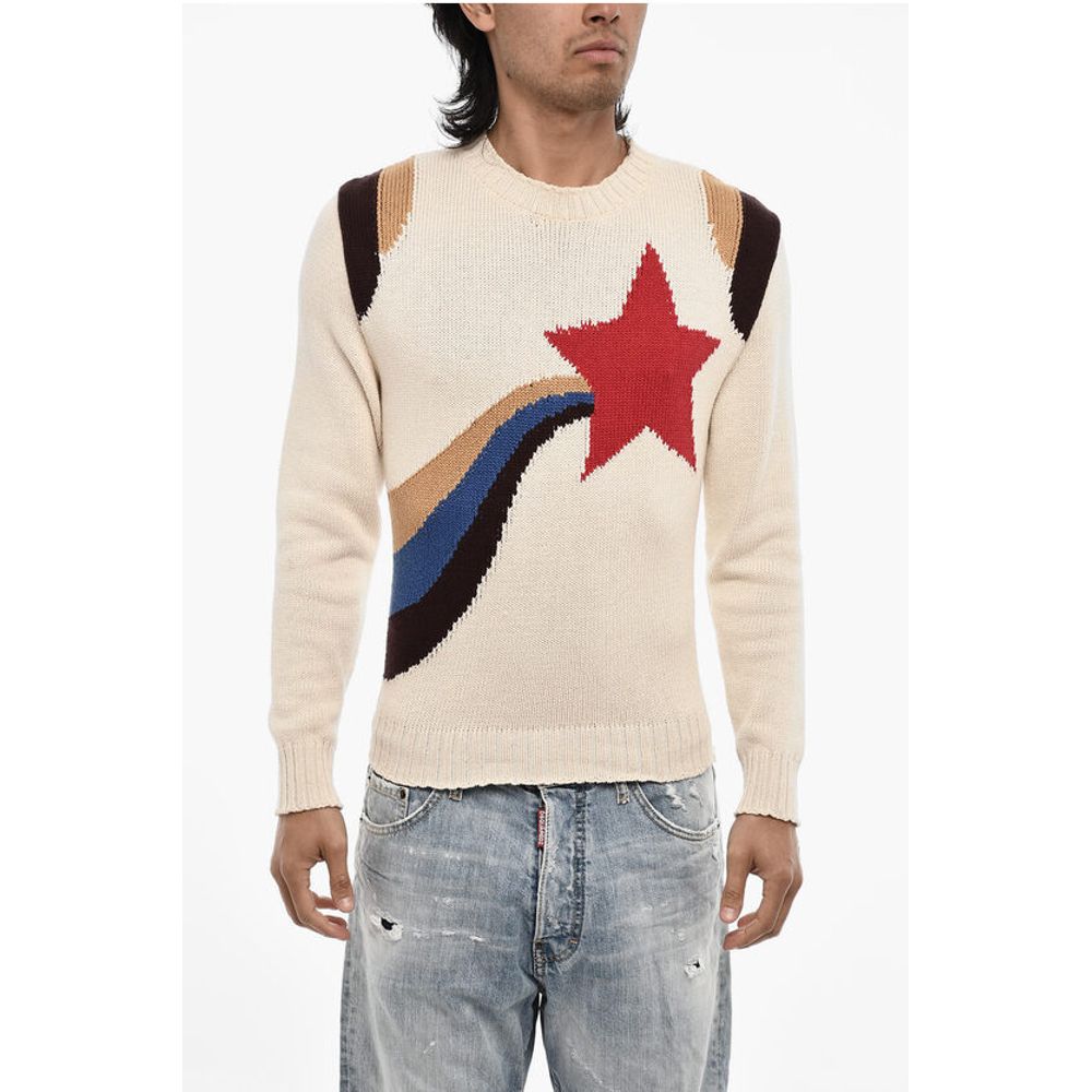 

Бежевый хлопковый свитер Dsquared2, Beige
