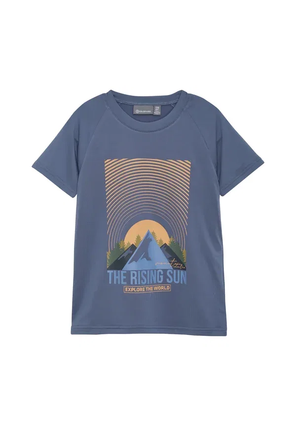 Футболка с принтом (Cotshirt) Color Kids, индиго