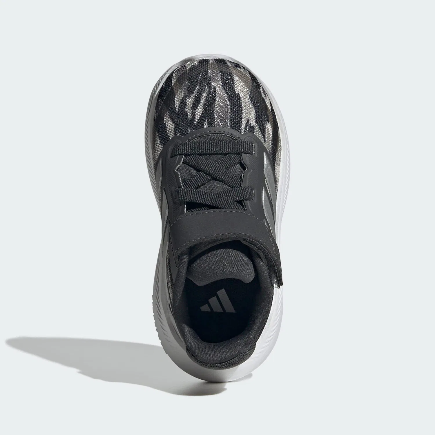 Детские кроссовки с липучкой RunFalcon 5 Kids Adidas, Silber Carbongrau — фото 2