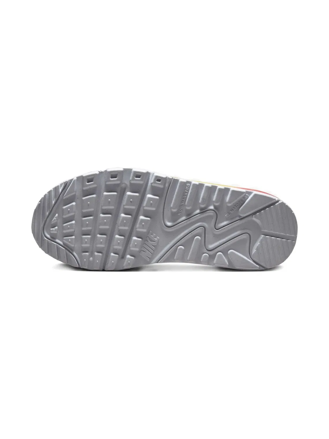 Кроссовки Air Max 90 Pure Platinum Cosmic Clay Lightning White Nike Kids, белый — фото 3