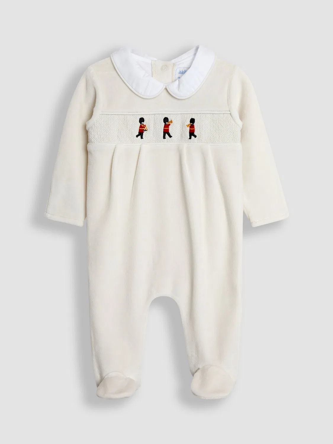 Комбинезон велюровый с защипами, модель London Guard, JoJo Maman Bébé, серый