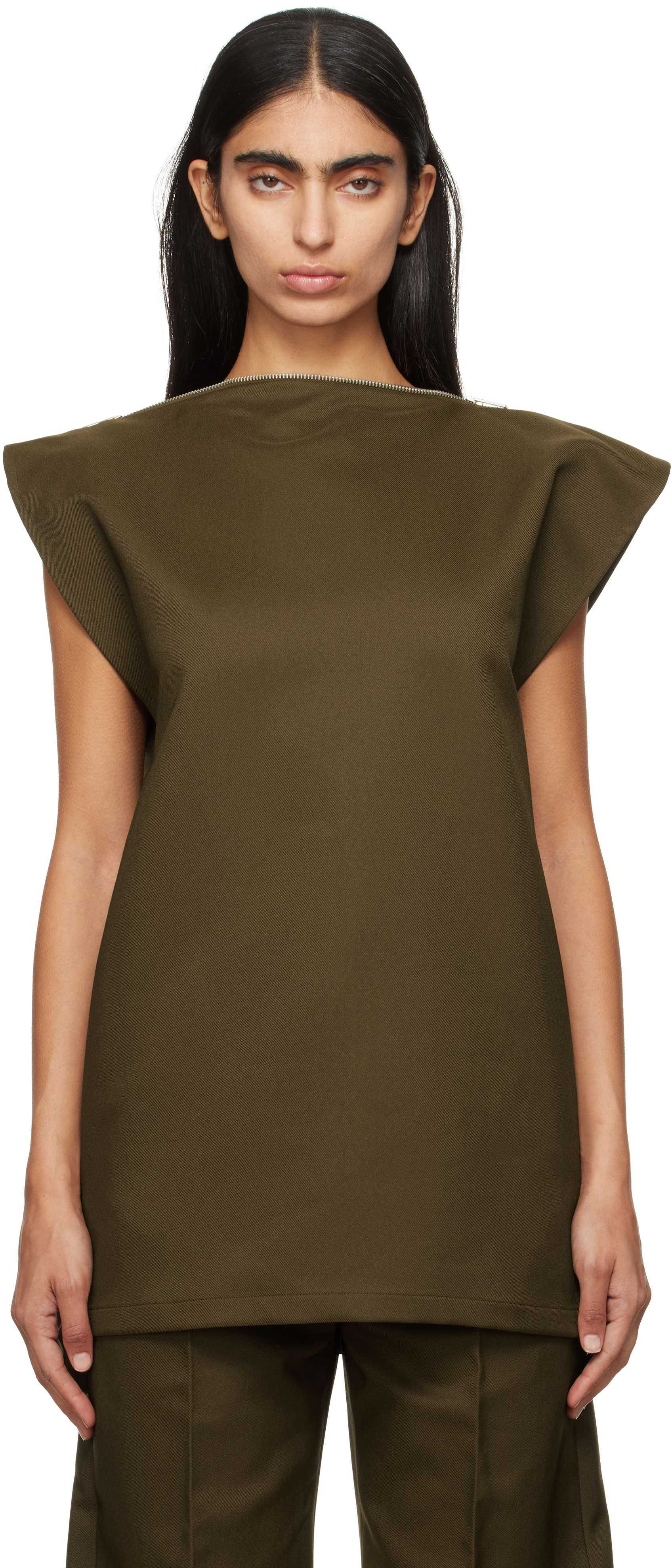 

Блузка из твила MM6 Maison Margiela