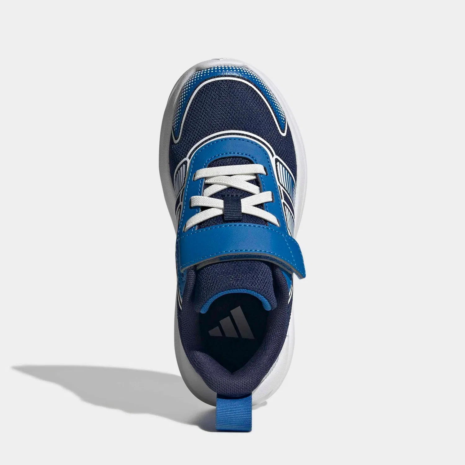 Детские кроссовки на липучке Adidas Sportswear, Dark Blue/Bright Royal/Ftwr White — фото 3
