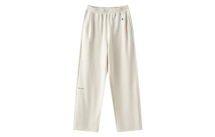 Детские трикотажные спортивные штаны прямого кроя Champion, Light Heather Gray — фото 3