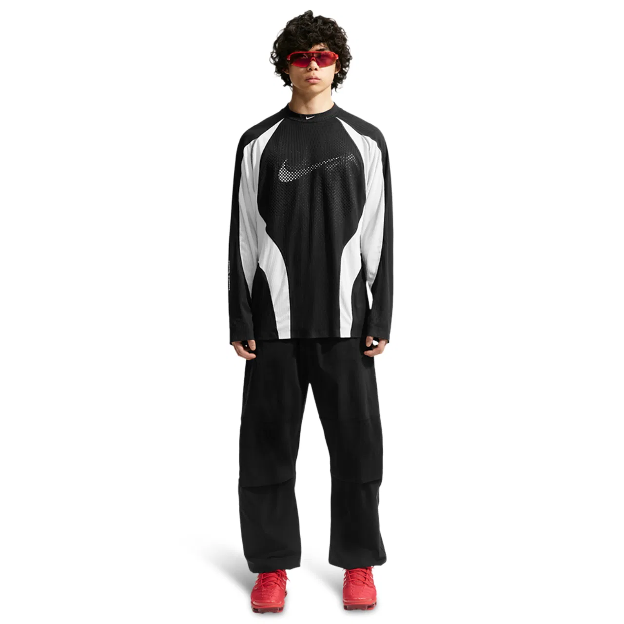 Мужская футболка свободного кроя Tech Dri-FIT ADV Magna Nike, Black/Off White — фото 4