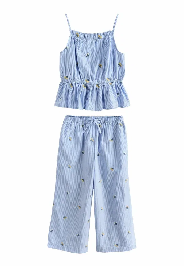Брюки с вышивкой, комплект Regular fit - vest & trousers set Next ditsy embroidered, синий