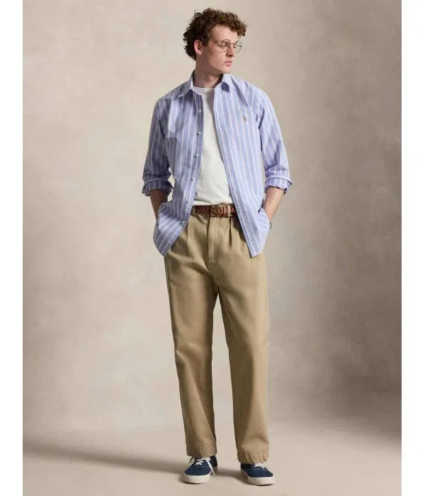 Мужская рубашка с длинным рукавом Polo Ralph Lauren, фиолетовый — фото 2