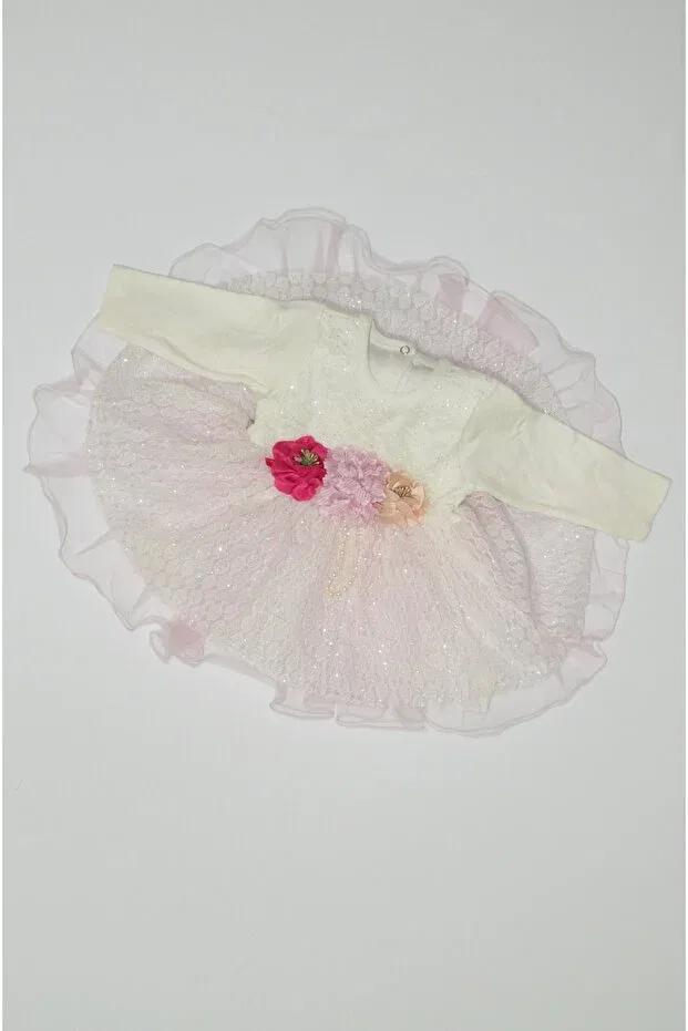 Детское платье для девочек с блестками из тюля Baby Slon Kids Clup, Pink